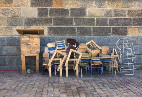 Professional team performing office clearance in Hoxton