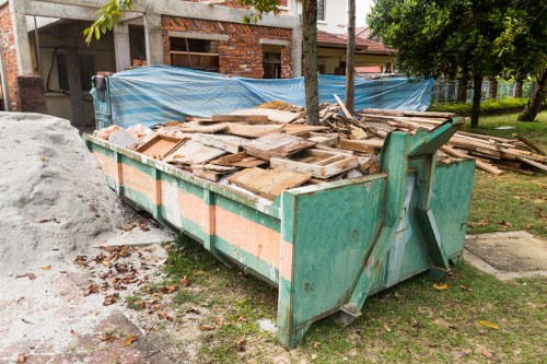 Recycling construction materials at a Hoxton site